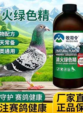 祛火绿色精1000ml信赛鸽子夏季清热解暑降火防中暑清火保健