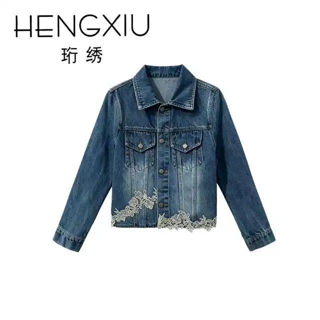 【金金宠粉】“蕾丝牛仔”短外套短外套