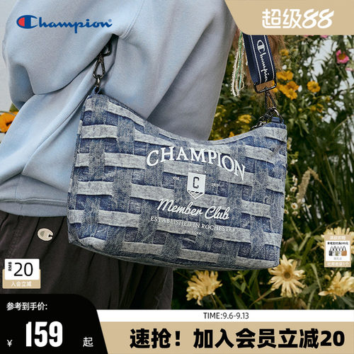 Champion冠军单柄斜挎包新款幸运饼干包女满印腋下包通勤单肩包秋