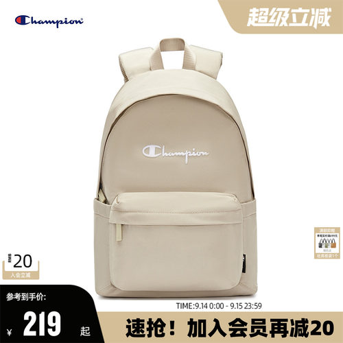 Champion冠军双肩包女时尚背包大容量书包男旅行包运动包字母秋季