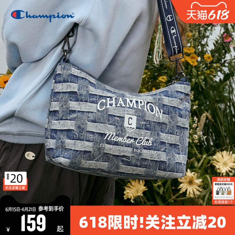 Champion冠军单柄斜挎包新款幸运饼干包女满印腋下包通勤单肩包夏
