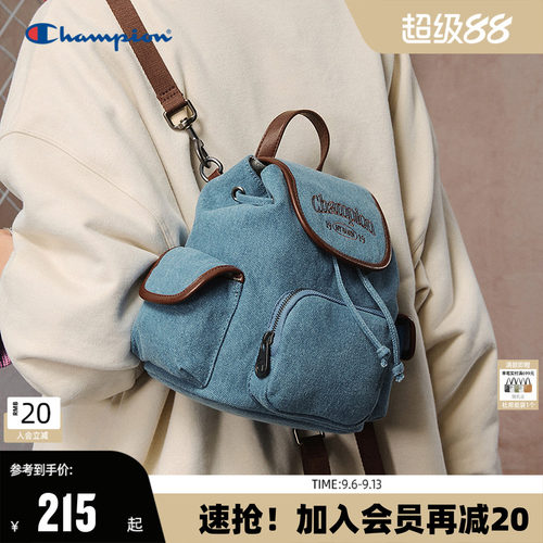Champion双肩包墩墩包可爱女生校园书包背包出片聚会精致百搭秋