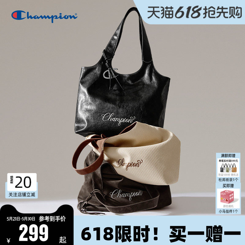 Champion托特包女生礼物26新款女高级软皮大容量手提包户外出游夏