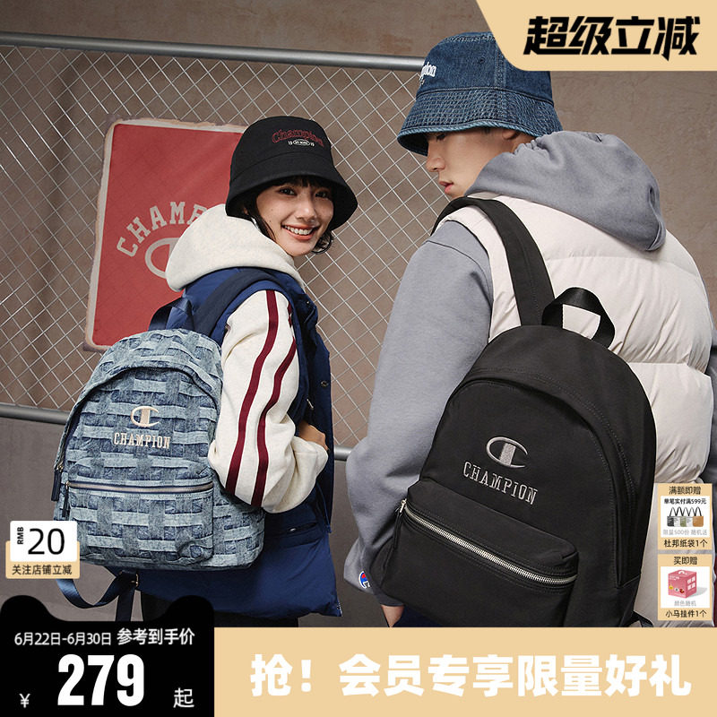 Champion冠军双肩包26新款男女情侣潮流休闲户外校园书包通勤夏季