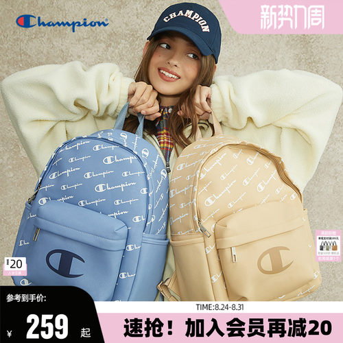 Champion大容量老花双肩包