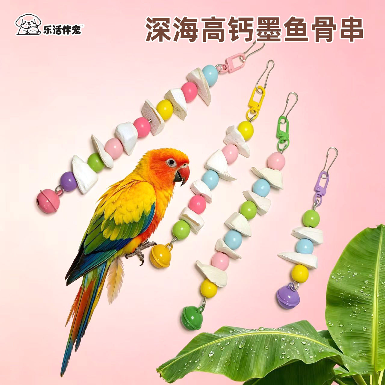 墨鱼骨串鹦鹉补钙磨牙用品