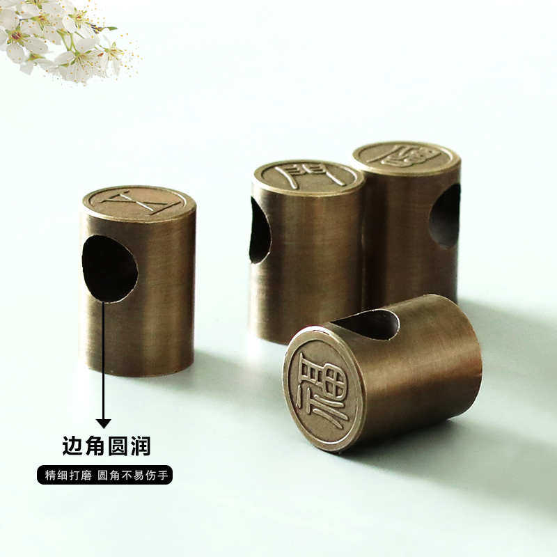 纯铜插销门栓中式仿古大门明杆锁插销拴安全插销子木门锁扣双开门