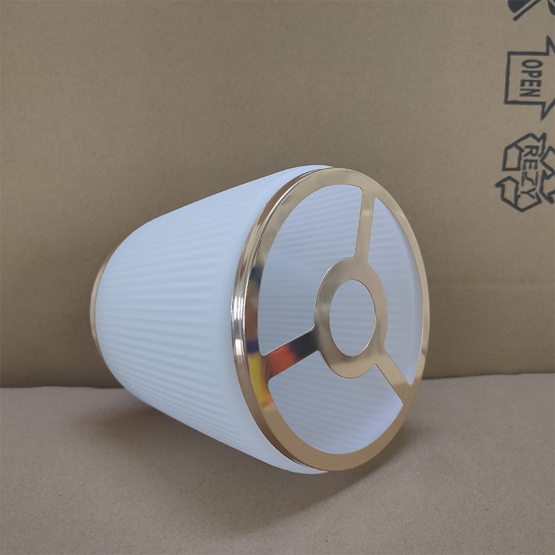 灯具配件大全磨砂圆柱条纹玻璃灯罩壁灯护眼罩E14螺口吊灯具换新图片