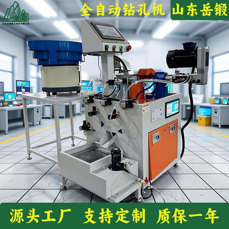 岳锻全自动金属钻孔机螺栓销子加工设备工业级台式精密打孔器