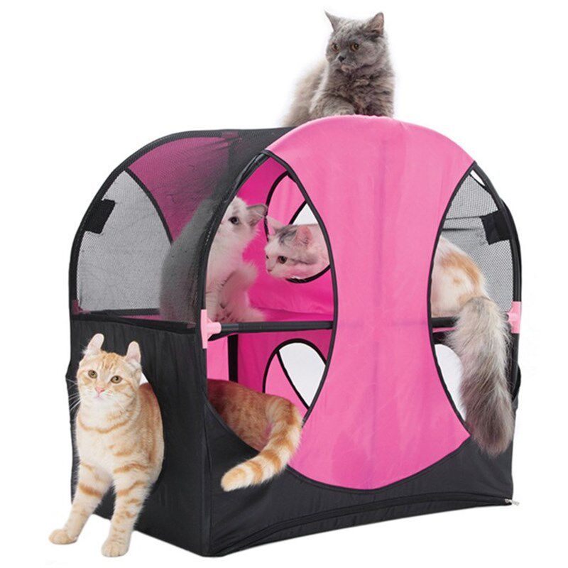 摩天轮/探索屋/摇摆床猫玩具 猫咪隧道剑麻吊床猫抓板趣味猫玩具