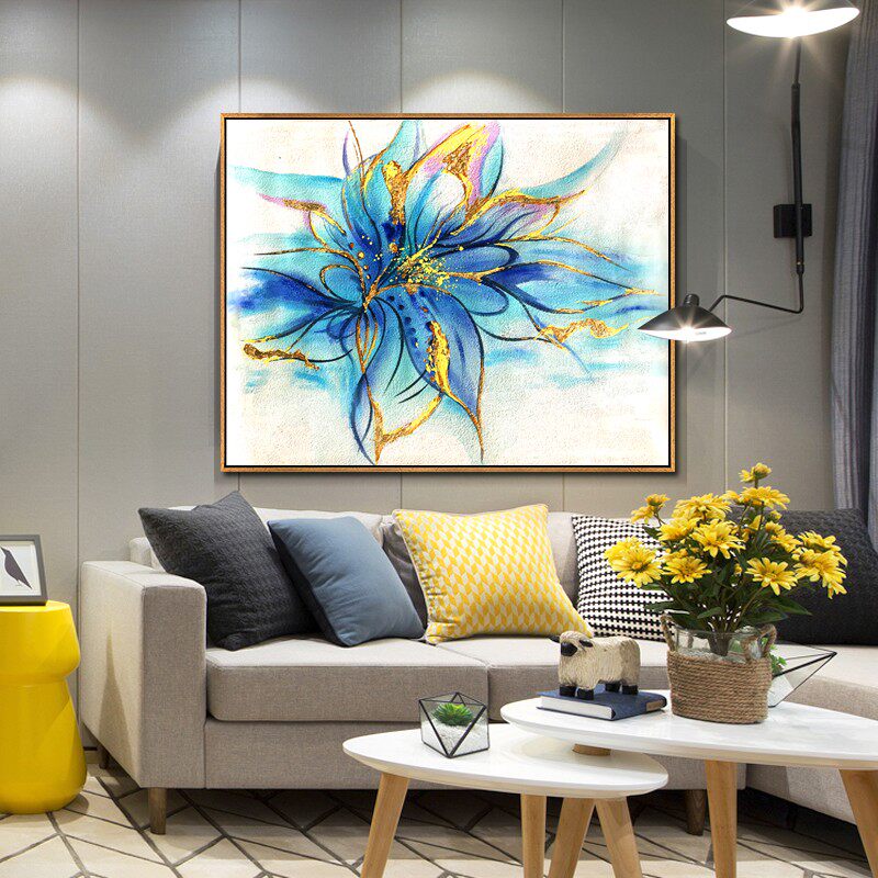 纯手绘油画玄幻装饰画走廊尽头法式轻奢极简挂画过道油花手工大气