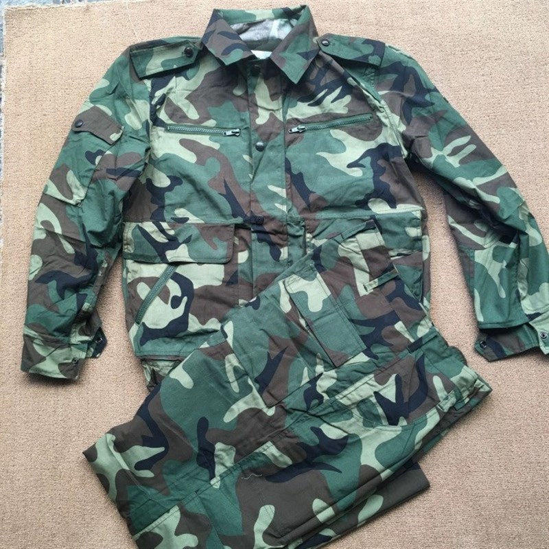 老款库存87带后兜夏季作训服夹克式薄款套装大兜多口袋工作服