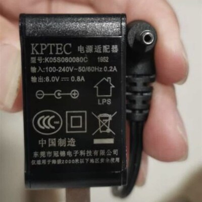 KPTEC电源适配器K05S060080C充电器线6.0V0.8A变压器6V1A小口3.5