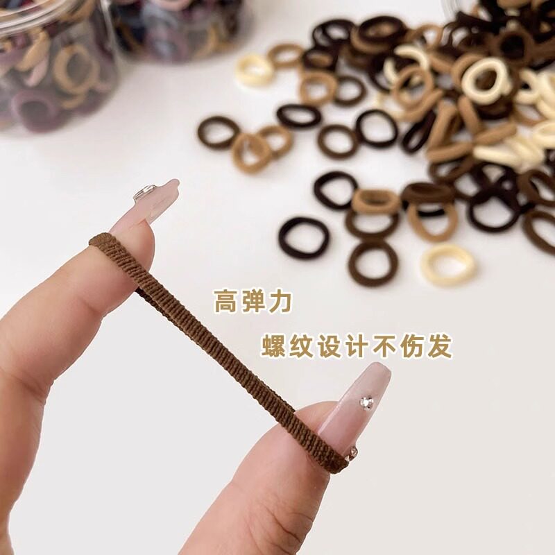 棉线皮筋高弹力不伤发儿童可爱无缝扎头发头绳小女孩头饰头发圈