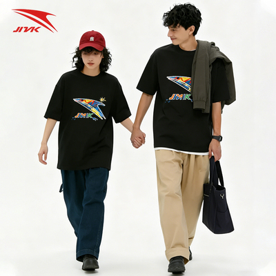 JMK男款跑步透气宽松短袖T恤