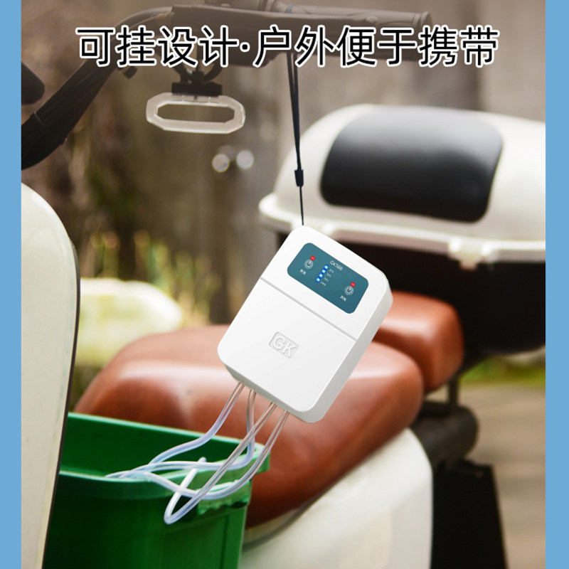 防水充电氧气泵户外钓鱼家里养金鱼缸增氧机静音交直流两用冲氧机