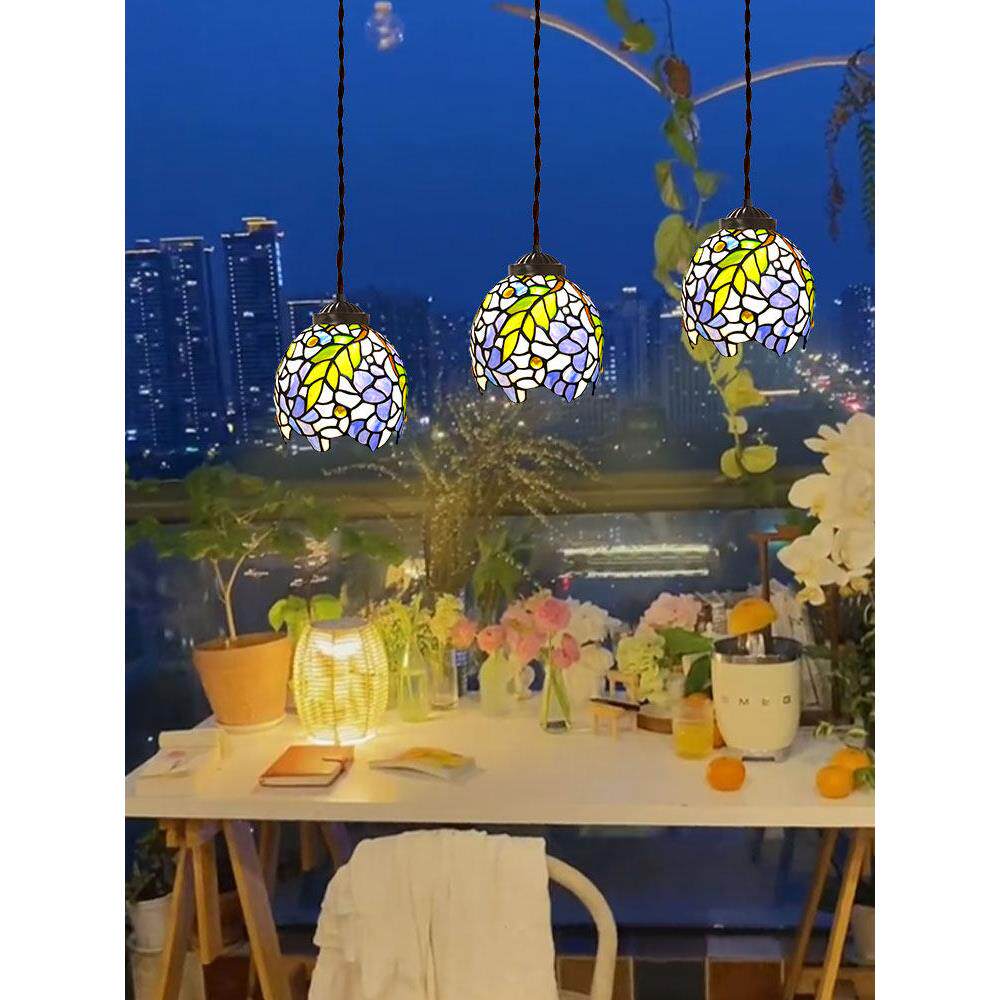 [紫藤]7英艺寸美式覆古屋覆式楼梯餐酒吧文浪雅漫优厅多头979旋转