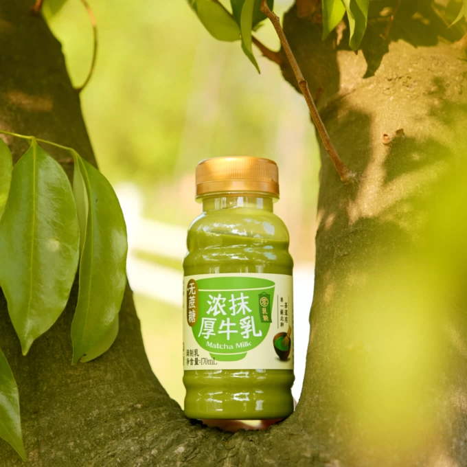 九峰牧场初透抹茶0乳糖170ml抹茶低温奶限量加赠无蔗糖款