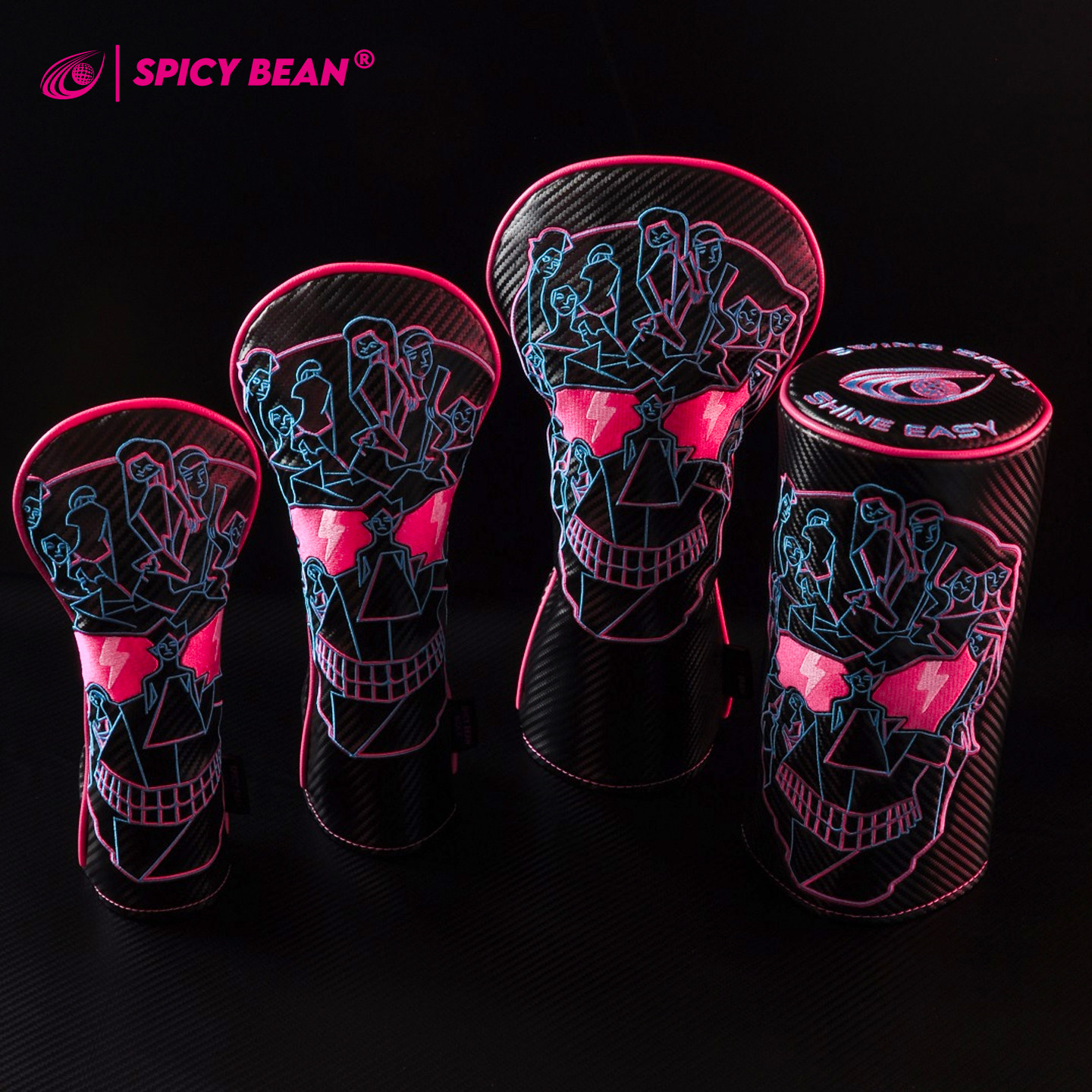 SPICYBEAN高尔夫杆套骷髅限定款