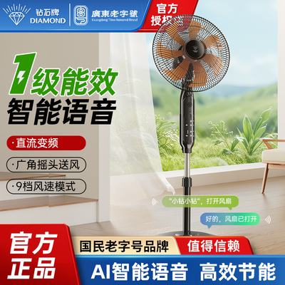 钻石牌电风扇级节能落地扇变频