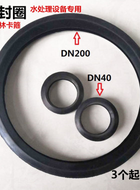 dn40不锈钢g考贝林密封垫密封圈反渗透膜壳卡箍dn200 804o膜壳垫