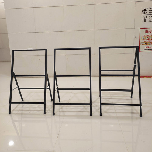 户外防风铁质双面海报架kt板展架立式H落地式广告牌展示牌招聘立