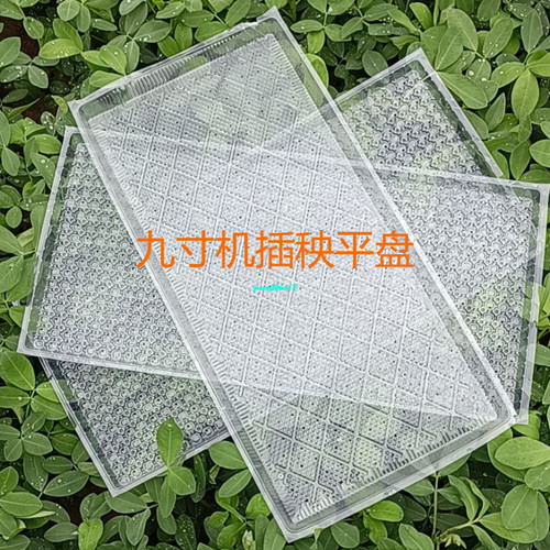机插 育秧盘 菱形 平盘 软盘 水稻 9寸 7寸 育苗盘 透明 加厚
