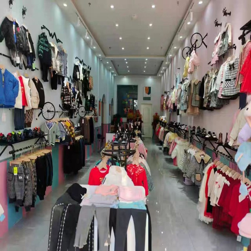 服装店展示架上墙女童装店铺装修货架壁挂式组合挂衣服架子正侧挂