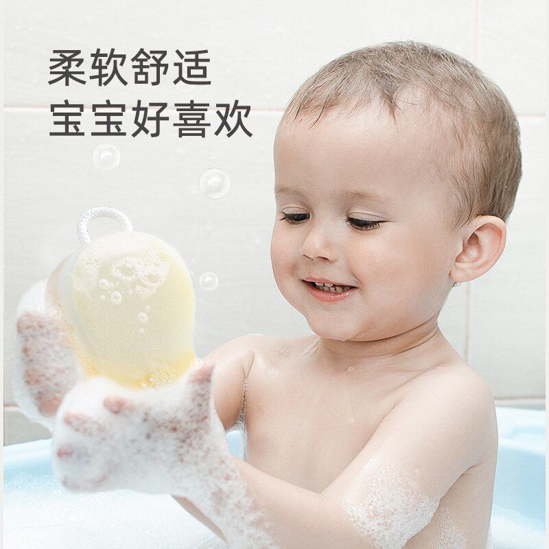 婴儿洗澡海绵新生宝宝儿童沐浴擦洗澡神器小孩后背搓泥搓灰专用