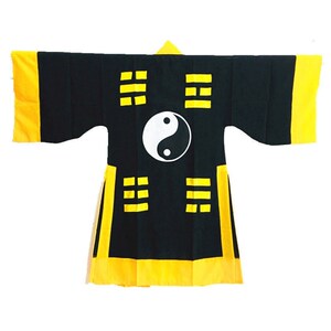 新款道士服道服道袍长袍套装古装武侠法衣道家衣服太极八卦经衣林