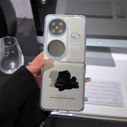 适用华为pocket2折叠镜面手机壳