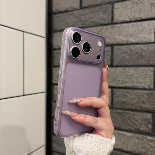 IPhone17promax紫色肤感手机壳