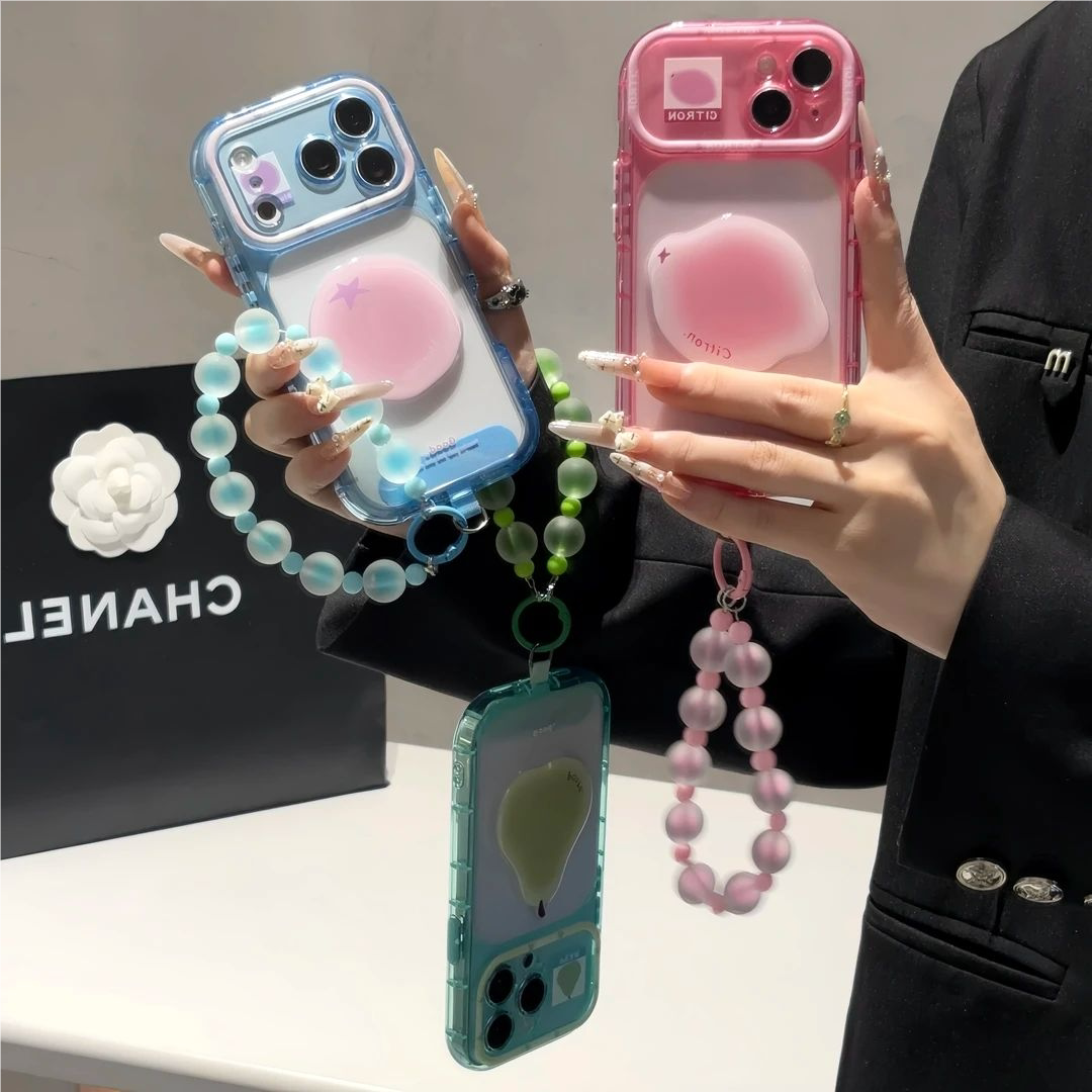 韩系ins风多巴胺透明手机壳适用IPhone17promax新款苹果17pro情侣16pro小众15防摔14pro少女风13pro保护套女