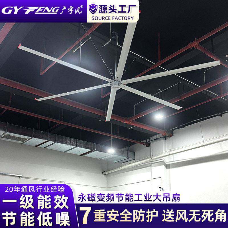 工业大吊扇工厂车间商用节能静音强力风扇通风降温大型先锋变频