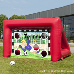 运动会道具充气足球射门户外游戏器材inflatable football goal