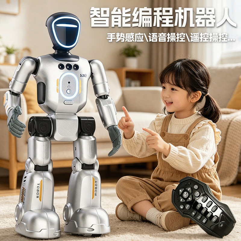 新款儿童玩具ai智能对话机器人聊天人工陪伴礼物遥控编程2026新款
