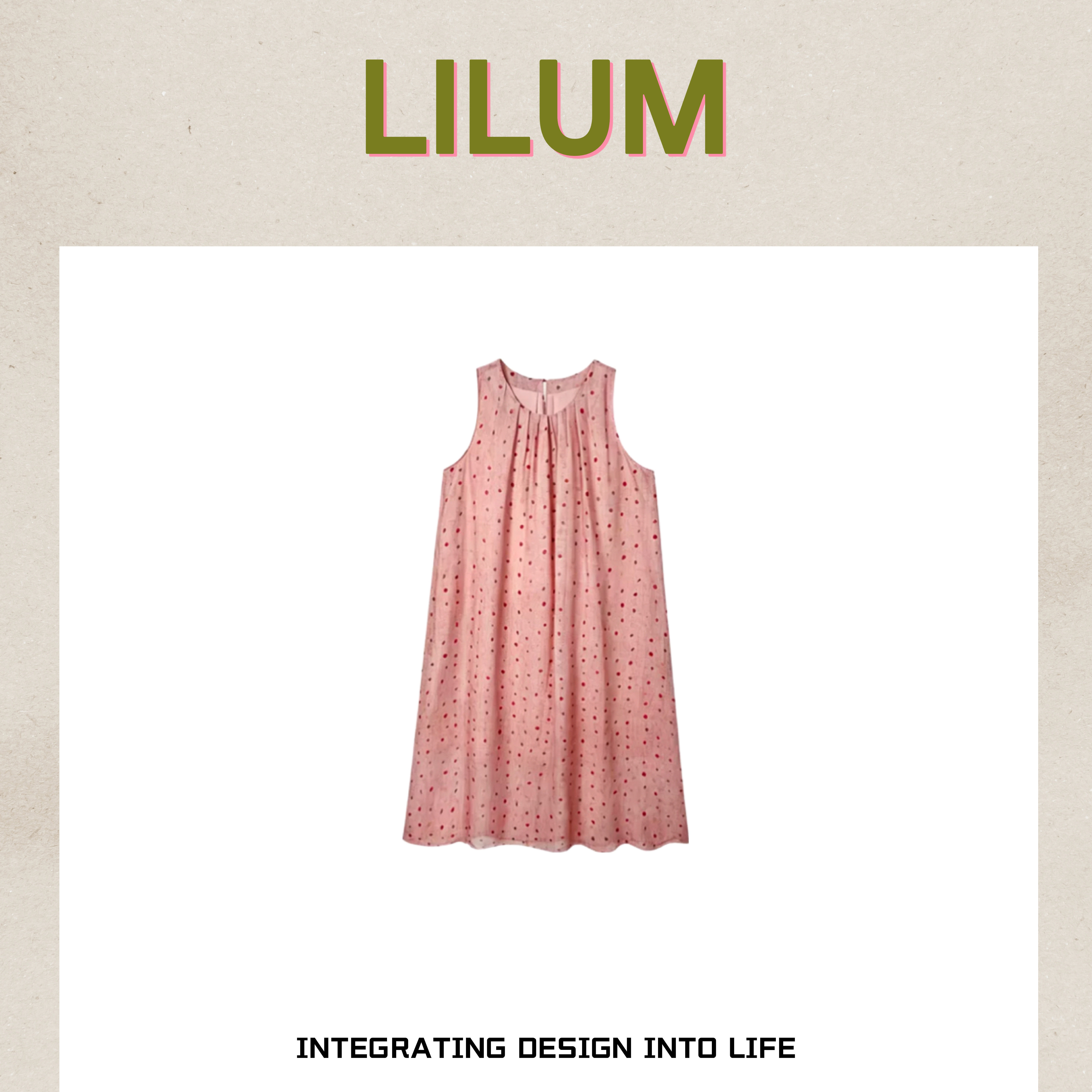 【小田直播间】LILUM厘白【古君连衣裙】时尚百搭休闲连衣裙