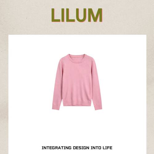 【9周年直播盛典】LILUM厘白【简爱毛衣】时尚百搭休闲毛衣LB1013