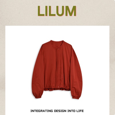 【小田专享】LILUM厘白【玉簪外套】时尚百搭休闲外套5054