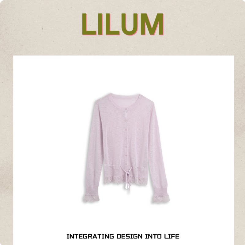 【小田专享】LILUM厘白5076【沉舟】时尚百搭休闲针织衫 LB5076