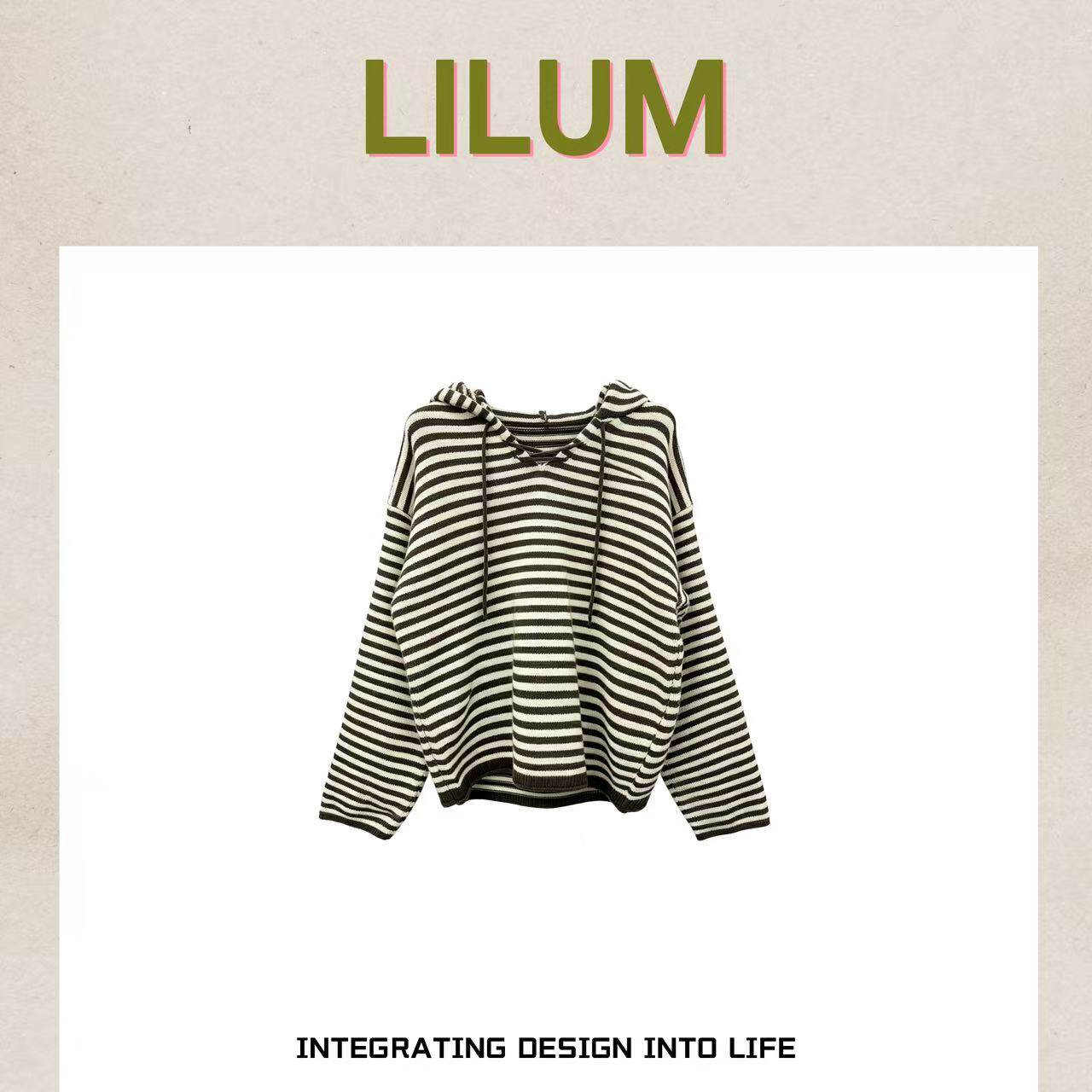 【小田直播间】LILUM厘白【山黛】时尚百搭休闲毛衣
