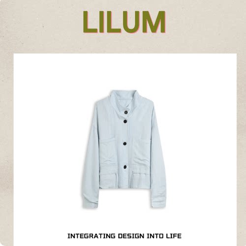 【小田专享】LILUM厘白【丁宁外套】时尚百搭休闲外套 LB5050