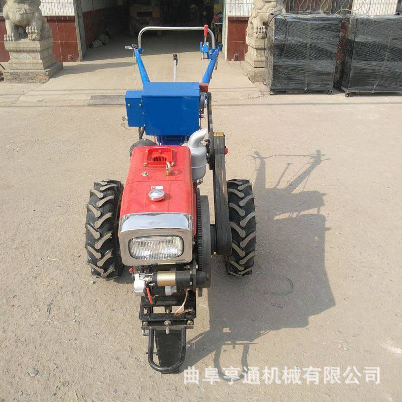 电启动柴油手扶拖拉机农用手扶耕耕种机械/微耕机/开