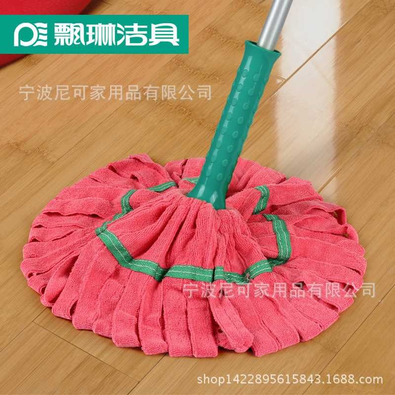 飘琳智能挤水超细纤维拖把手动挤水布拖把吸附毛发懒人家用一拖净