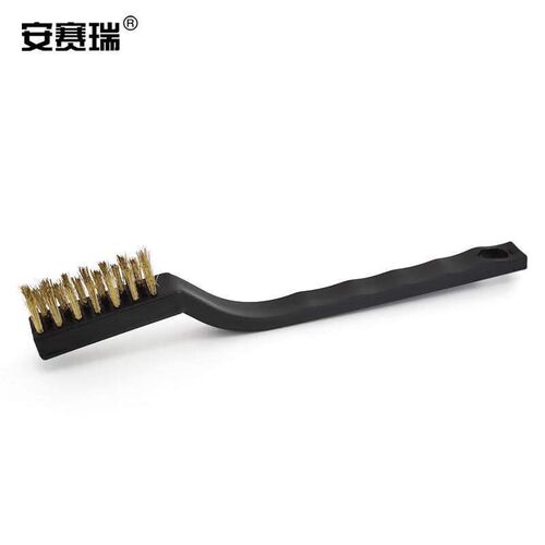 安赛瑞工业清洁刷除锈去污钢刷工具不锈钢钢丝刷铜丝15把装23962