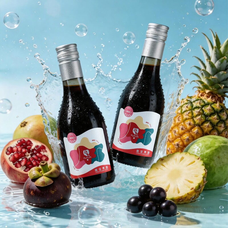 半甜15度微醺酒酿嘉宝果酒果浆96%发酵 无色素香精聚会果酿小甜酒
