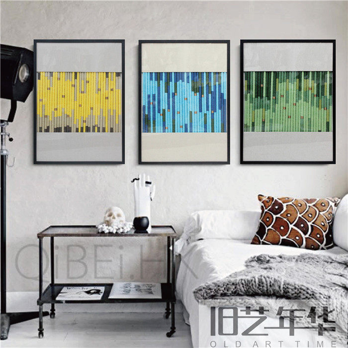 小清新创意布艺装饰画柠檬黄彩色实物画酒店家装背景墙配饰工艺画