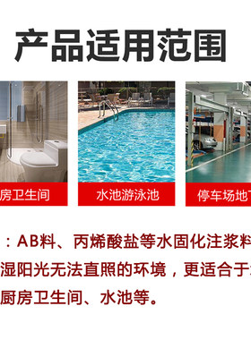 水固化材料高压防水补漏注浆机丙烯酸盐注浆液水固T化注浆料AB双