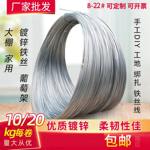 镀锌铁丝dly手工园艺农用工地B建筑捆绑扎丝线粗细搭架大棚软