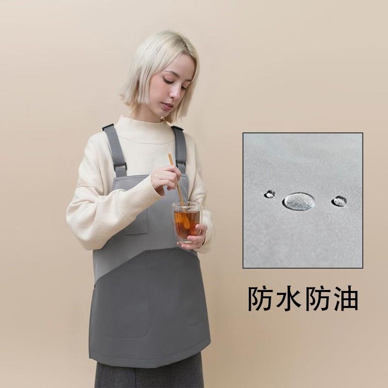 做饭围裙厨房家用男女防水防油美术画画园艺洋气网红日韩新款罩衣